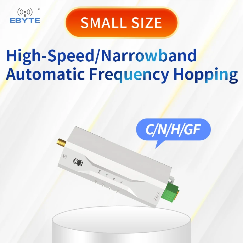 

433MHz 2.4Ghz EBYTE Wireless Radio RS485 GFSK Modulation Din-Rail Installation Frequency-Hopping Wireless Data Transmitter