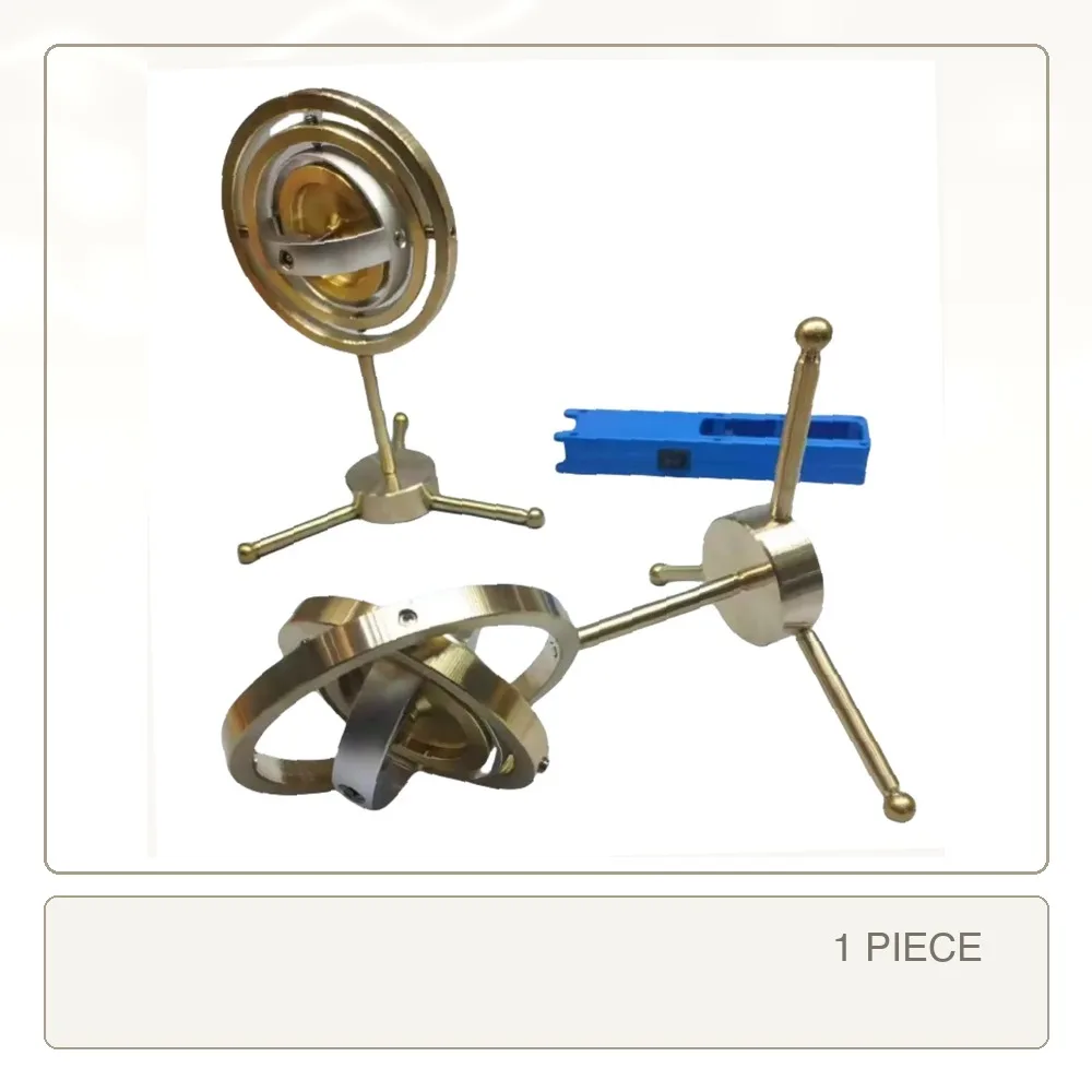 Metal Mechanical Three Axis Gyroscope Gyro Stabilizer Inertial Demonstration Device Rotary Stress Relief Model Toy  for Adults