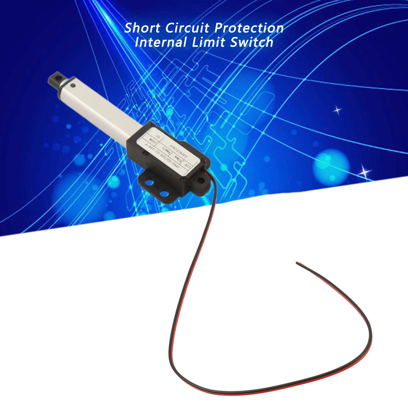 Linear Actuator 50mm 12v DC Low Noise Internal Limit Switch Mini Electric Linear Actuator Motor for Automotive Industry