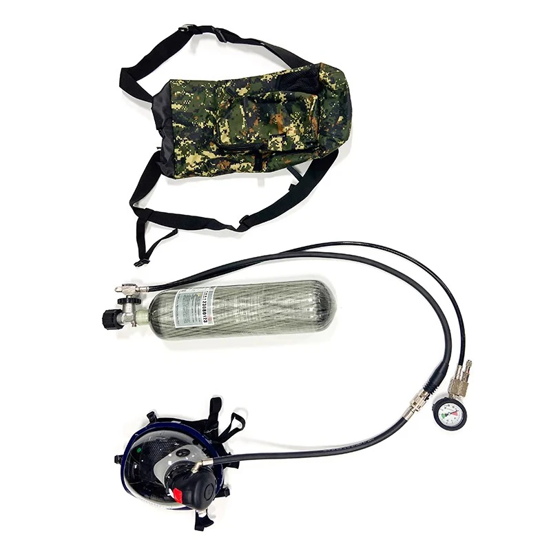 

Mini Backpack 3L Positive Pressure Air Respirator Mask Firefighting Equipment Accessory for Working Confined Spaces