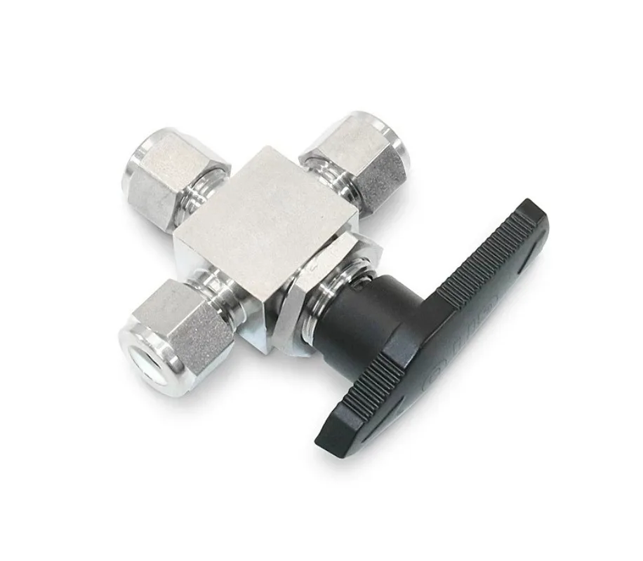 20MPa Stainless Steel Integrated Compression Tee Ball Valve