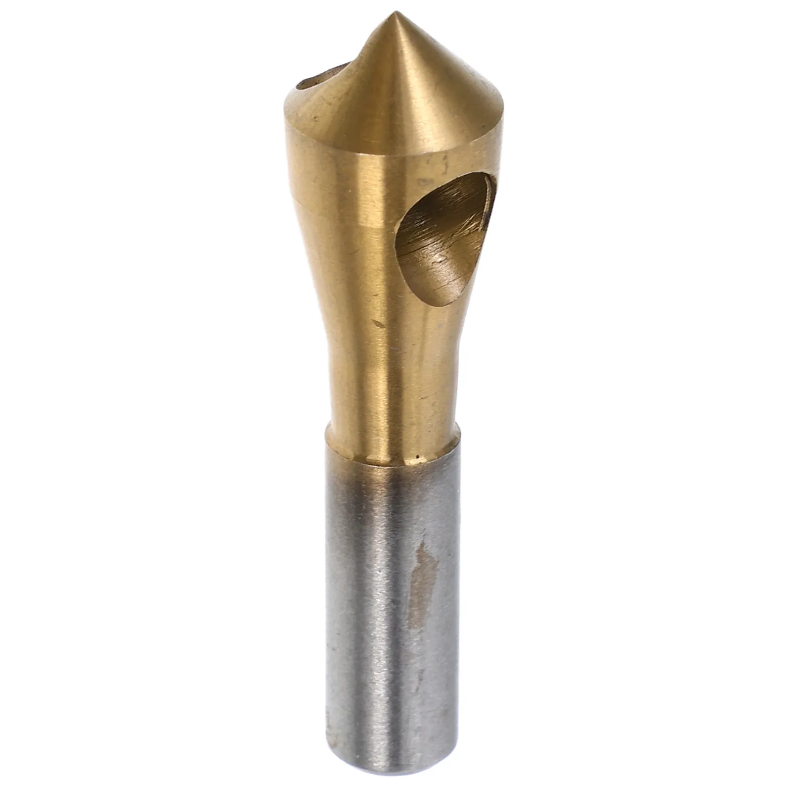 Titanium Coated Countersink Drill Bit Round Shank Precision Chamfer Tool for Wood Metal Plastic High Efficiency Deburring and - view 2