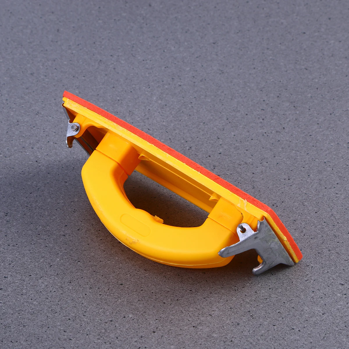 قبضة اليد حامل ورق الصنفرة مقبض بلاستيكي لوحة صفراء المشبك الصنفرة سهلة التركيب دريوال الخشب المعادن تلميع أداة تجليخ