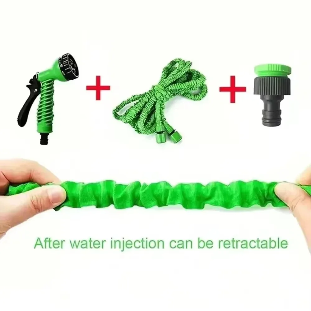 25FT-200FT Garden Hose Expandable Magic Water Pipes Home Garden Daily Watering Tools High-Pressure Car Wash Cleaning Water Gun