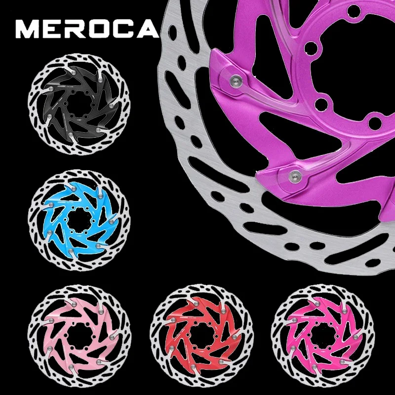 

MEROCA Bicycle Floating Rotor Ultralight Braking 160mm Hydraulic Brakes Rotors Stainless Steel MTB Rotors with 6 Bolts Bike Part