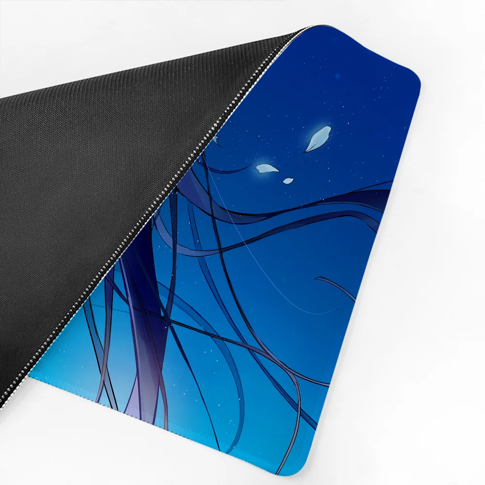 Anime Mädchen blaue Blume Mouse pad Maus matte Schreibtisch matte mit Pad Gaming Zubehör Prime Gaming xxl Tastatur Pad