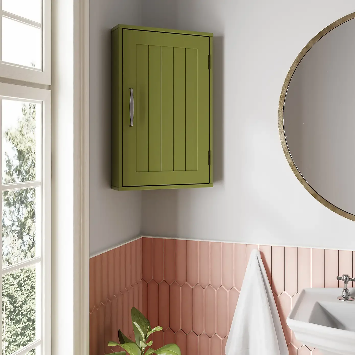 

Moderner Holz Badezimmers Chrank Mit Verspiegelter Wand Stilvolle Aufbewahrung Lösung Für Andere Badezimmer Möbel