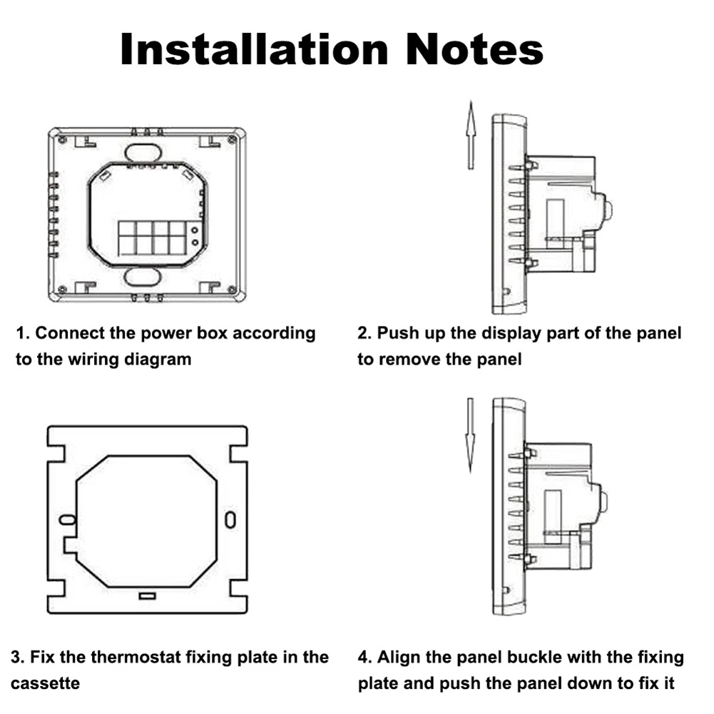 

Энергосберегающий регулятор температуры с термостатом с сенсорным ЖК-экраном для электрического подогрева пола и системы обогрева газовых котлов