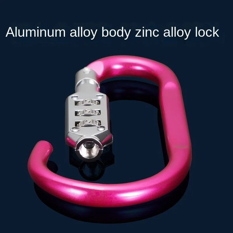 Multifunctional Code Lock Padlock Backpack Helmet  Universal  Key Chain  Car Basket Buckle Pendant