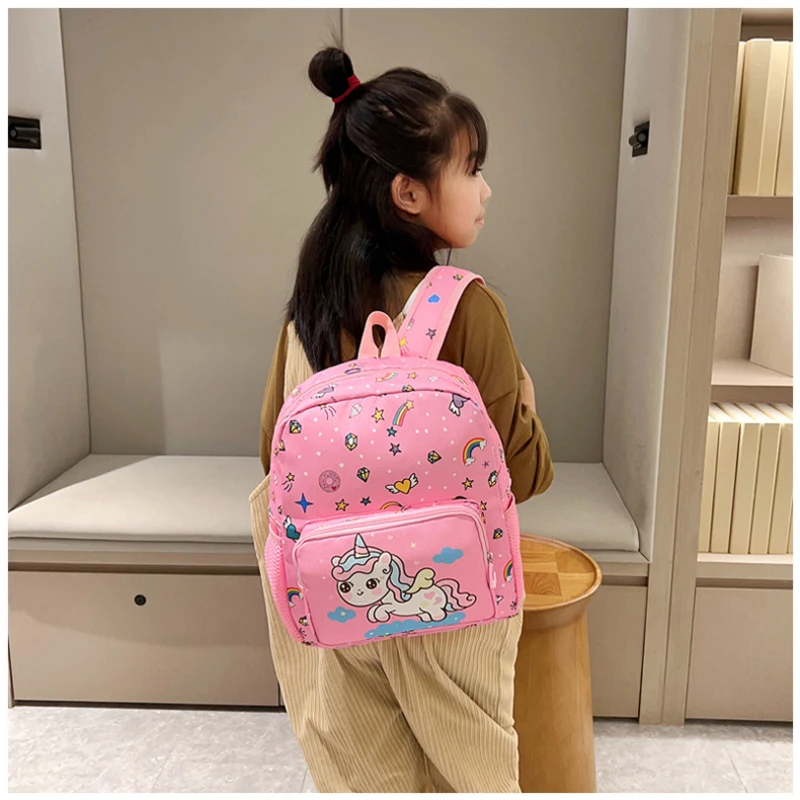 Children's Schoolbag Kindergarten Lightweight Waterproof Boy Girl Backpack Cute Cartoon Trend Double Shoulder Backpack