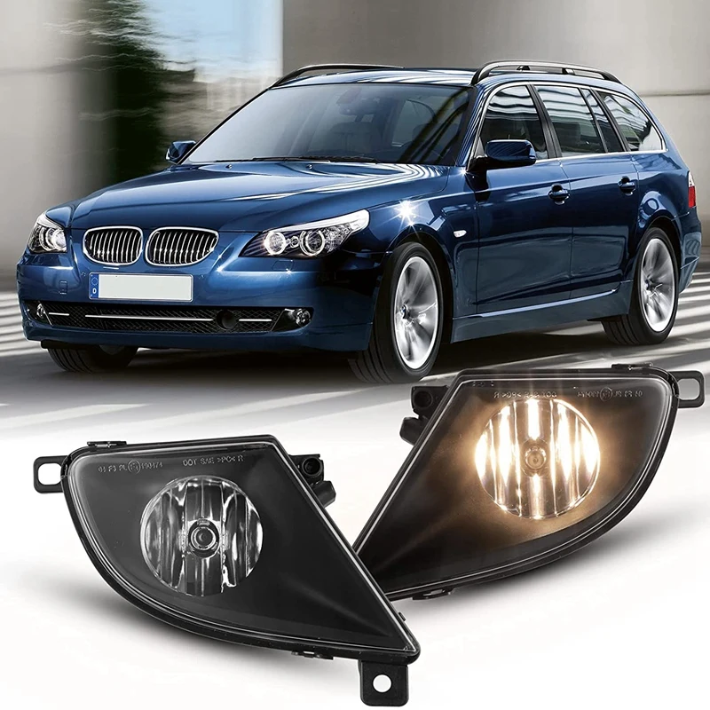 1 Pair Fog Lamp Fog Lights Driving Light For-BMW 5 Series E60/E61 525I 528I 528Xi 530I 535I 535Xi 550I 2008-2010