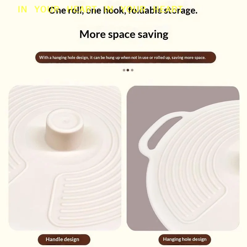 【X】3pcs Silicone Lids Set With Double Handle Pot Lid Heat-Resistant Microwave Splatterproof Cover Reusable For Bowls Plates Pans