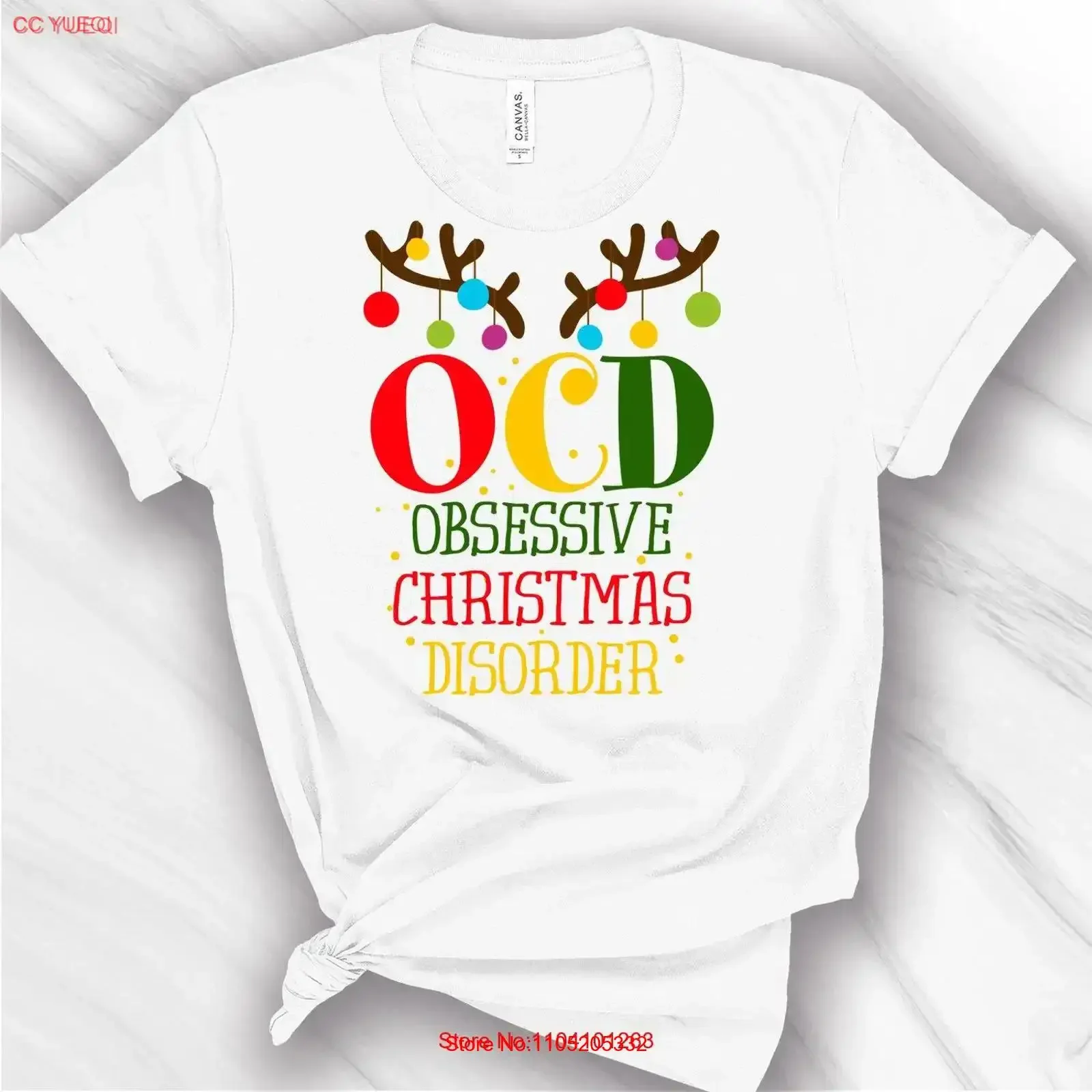OCD Obsessive Compulsive Christmas Merry T Shirt Spirit of Holiday Movies Hello Winter Holidays vintage Washed designer clothes