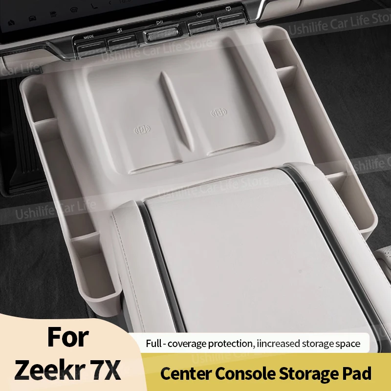 

Для ZEEKR 7X 2025 автомобильный центр управления, панель переключения передач, силиконовый защитный коврик для беспроводной зарядки, декоративные аксессуары для интерьера
