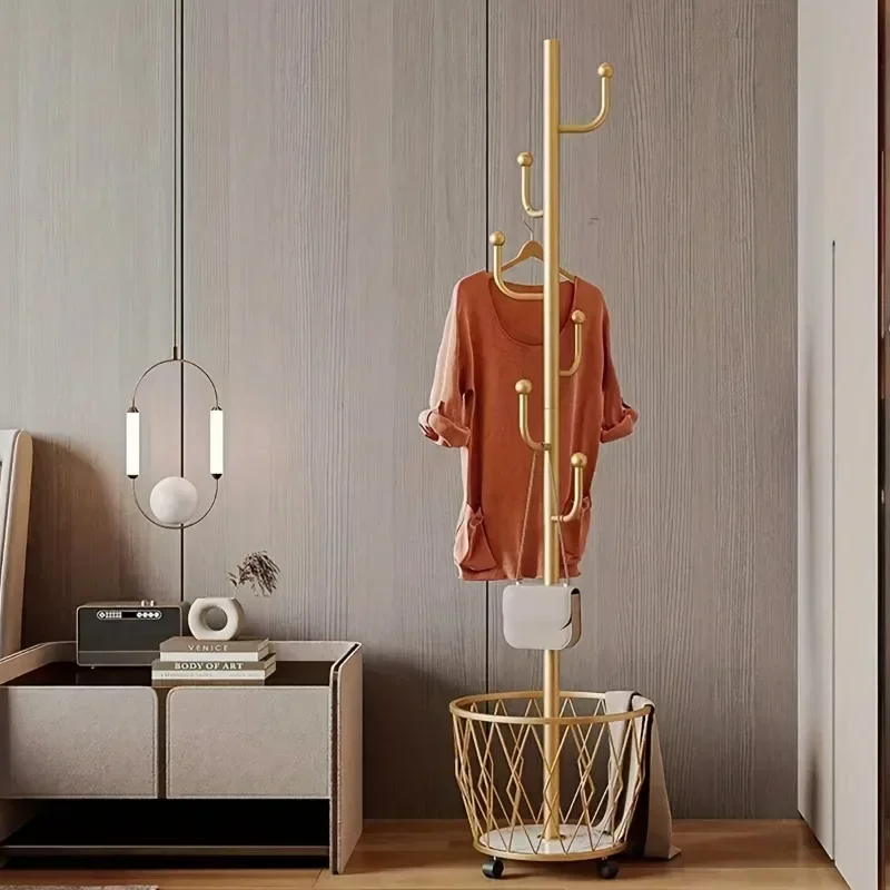 رفوف المعاطف الحديثة الدائمة الحد الأدنى الشمال شماعات الملابس المستقلة المنظم المعادن Percheros Para Ropa أثاث المنزل #2