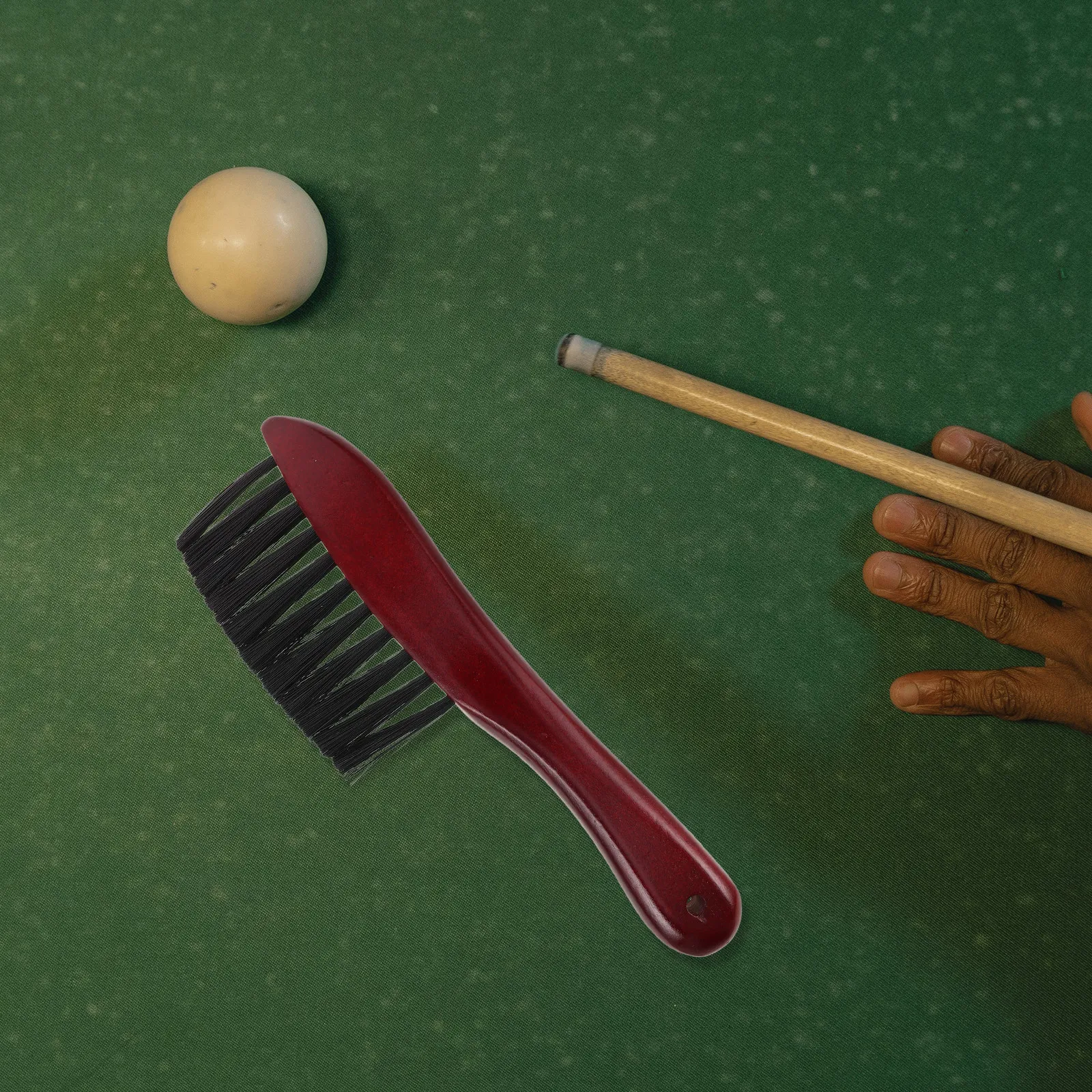 

Billiard Table Brush Solid Wood Head PVC Hair Pool Table Cleaning Tool Rail Corner Gap Cleaner Essential Club Accessory