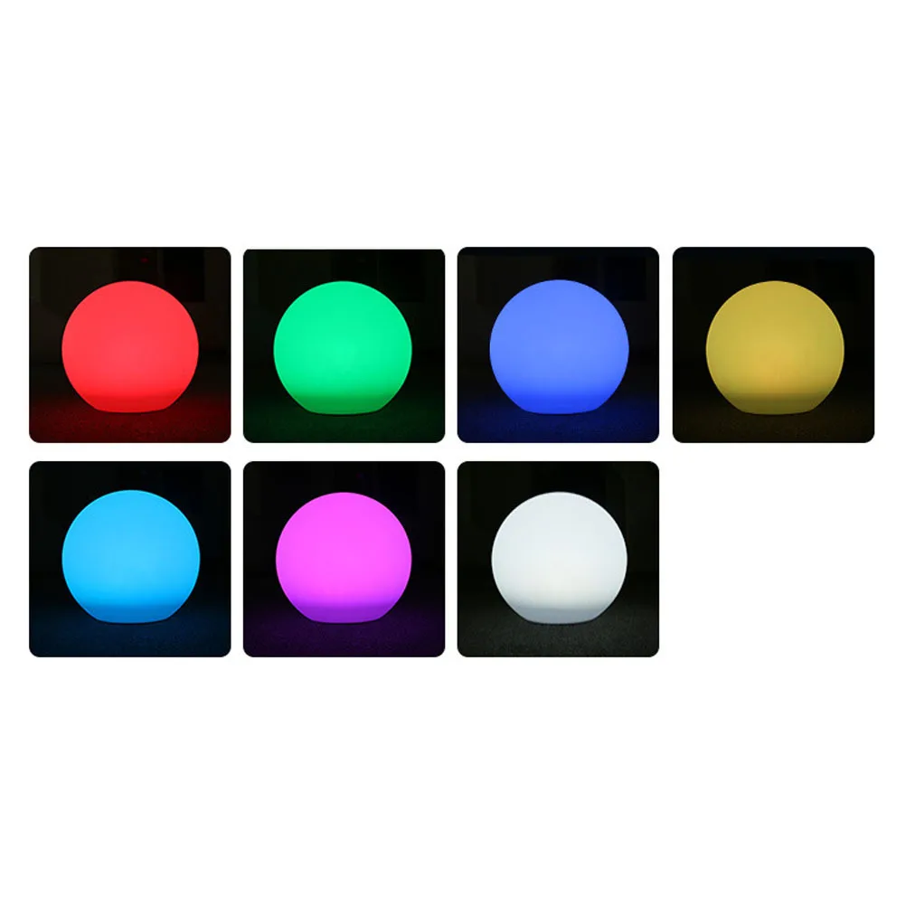 

Pe LED Waterproof Globe Shaped Lamp Rechargeable Light Control Switch Colorful Round Lamp Night Light Outdoor Indoor Garden Lawn