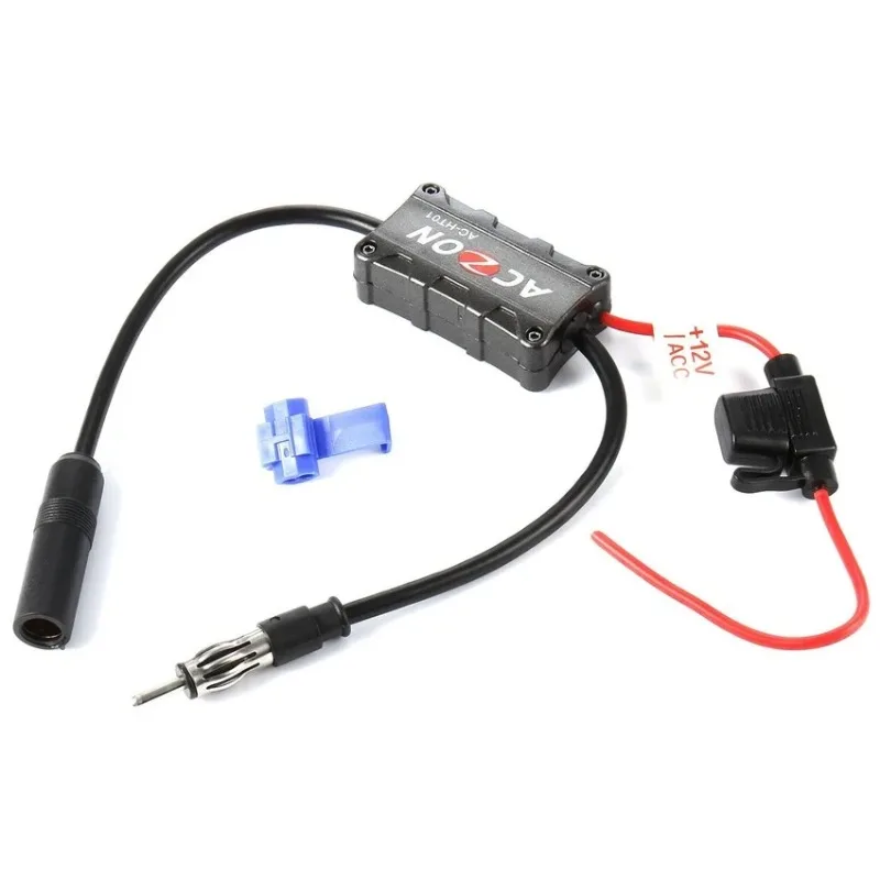 Universal Automobile Car FM Radio Stereo Antenna Signal Amplifier Booster