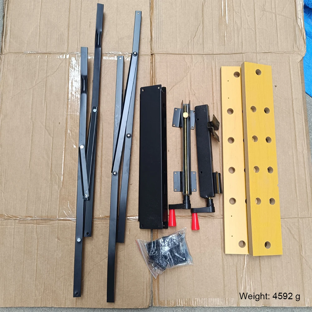 منضدة النجارة القابلة للطي المحمولة الخيزران الصلب طاولة العمل سعة 220 جنيه DIY بها بنفسك مكتب ورشة عمل المنزل المرآب #5