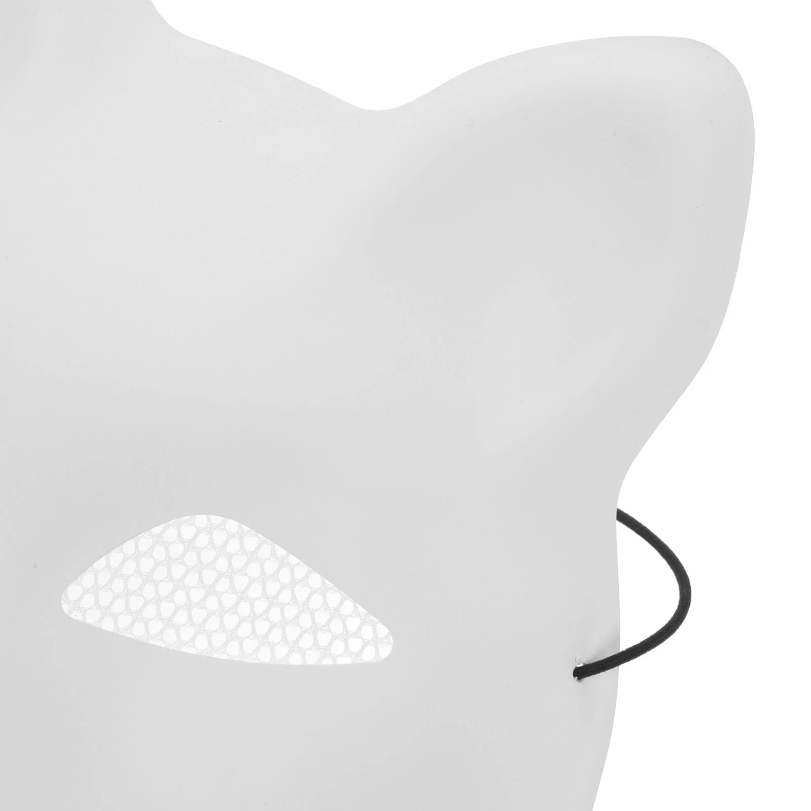 1/2/4 szt. Anime maska lisów pół twarzy maski dla kota DIY niepomalowana pusta maska festiwal Halloween rekwizyty do Cosplay