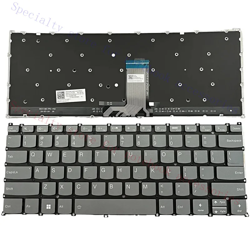 US English For Lenovo Yoga 7 2-in-1 14IML9 Yoga 7 2-in-1 14AHP9 Laptop Keyboard With Backlit
