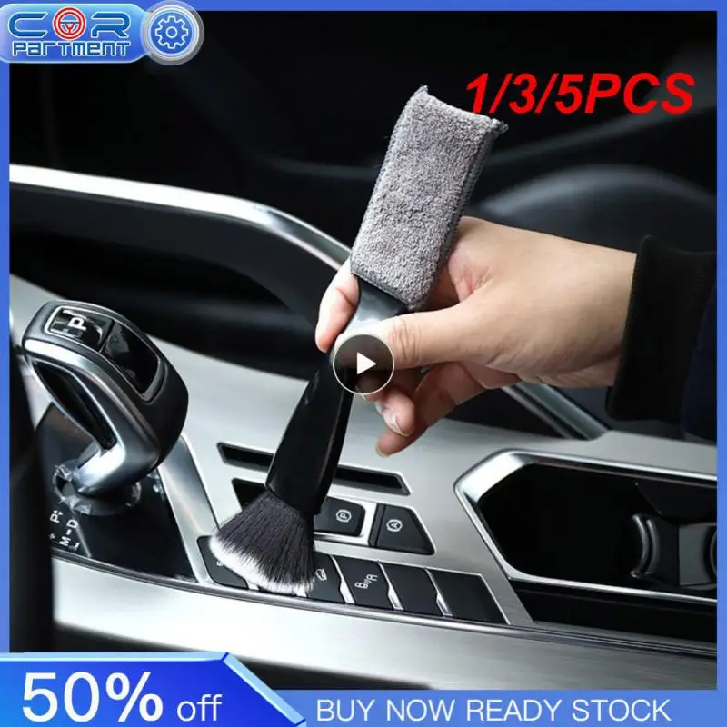 

1/3/5PCS Car Detailing Brush Interior Air Conditioning Outlet Cleaning Brush Dashboard Keyboard Dust Sweeping Tool Auto