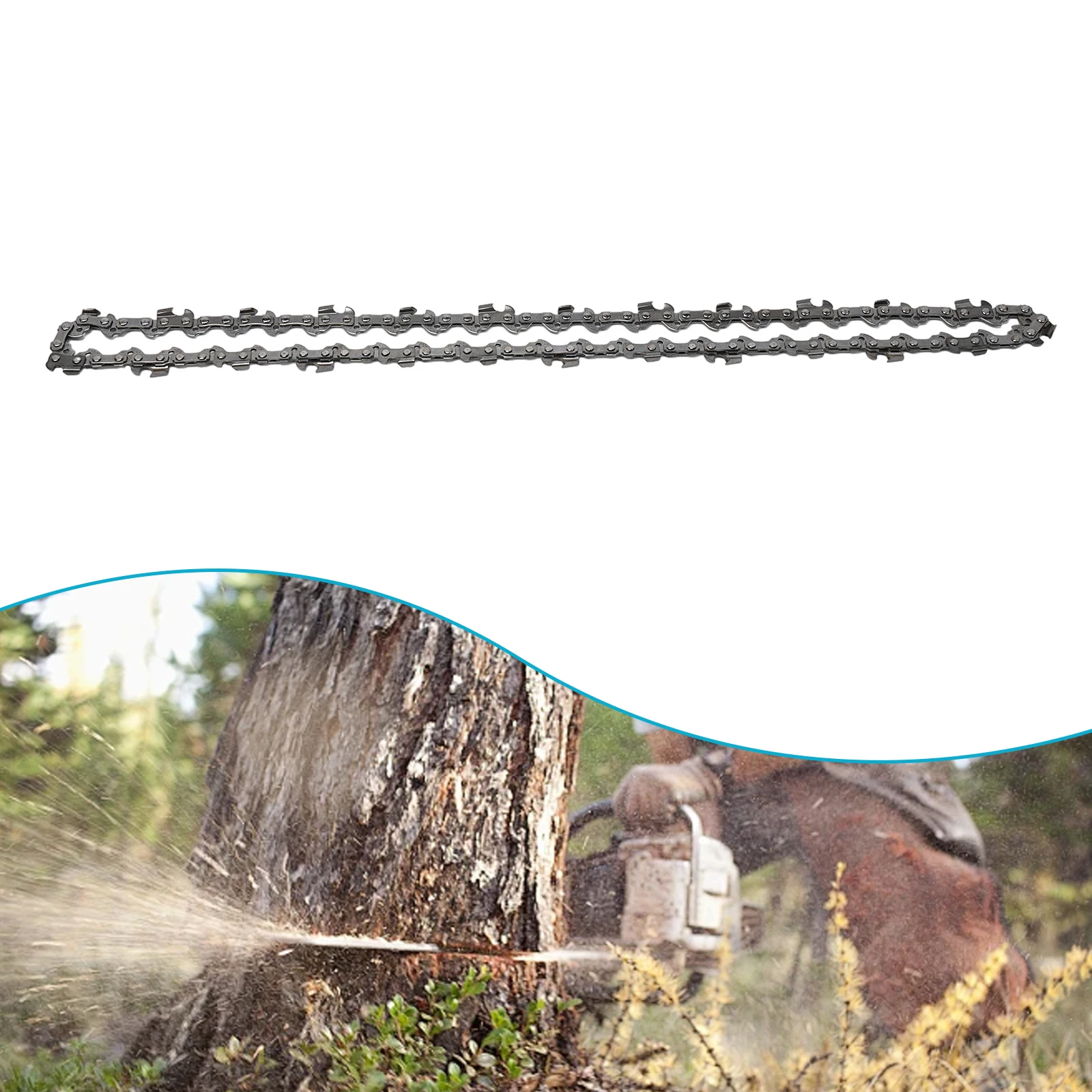 For 14 Inch Pole Saw Chainsaw Chain 3/8 50DL MS170 MS18 MS181 MS190 M10 Drive Links For Replace Garden Cutting Hand Tool