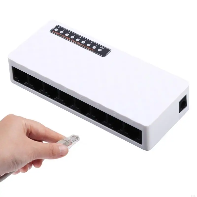 สวิตช์เครือข่าย B0KF 8 พอร์ต, ตัวเลือกตัวแยกสวิตช์เครือข่าย RJ45, โลหะสำหรับเชลล์