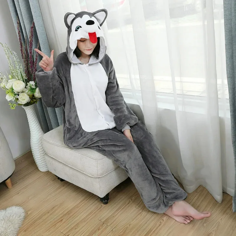 ☆ ☆ 2025 الفانيلا أجش الكلب نيسيس للبالغين أنيمي بيجامة Kigurumi النساء الرجال زي الهالوين التأثيري الفتيات One-P جديد s5g7epp ❤