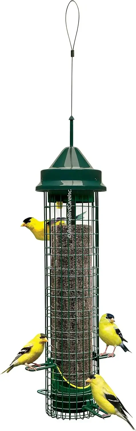 

Squirrel Buster Finch Squirrel-proof Bird Feeder w/4 Metal Perches & 8 Feeding Ports, 2.4-pound Thistle/Nyjer Seed Capacity