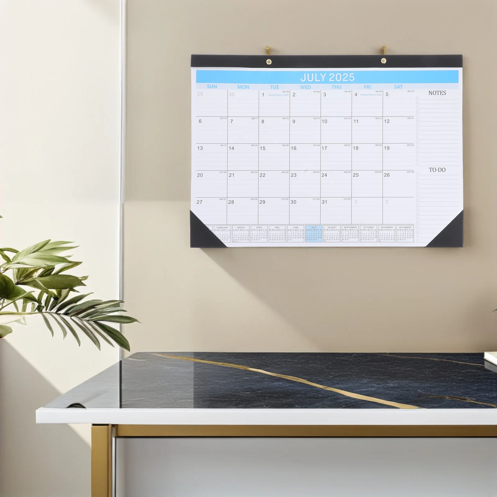 

Wall Mounted Calendar 2025-2026 18 Months Large Daily Space Planning Tool for Office Classroom Wall Hanging Calendar 2026