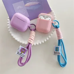 korea fashion candy colour silicone soft earphone case for airpods 4 2024 New Protection cover coque for airpods 1 2 3 4 pro 2