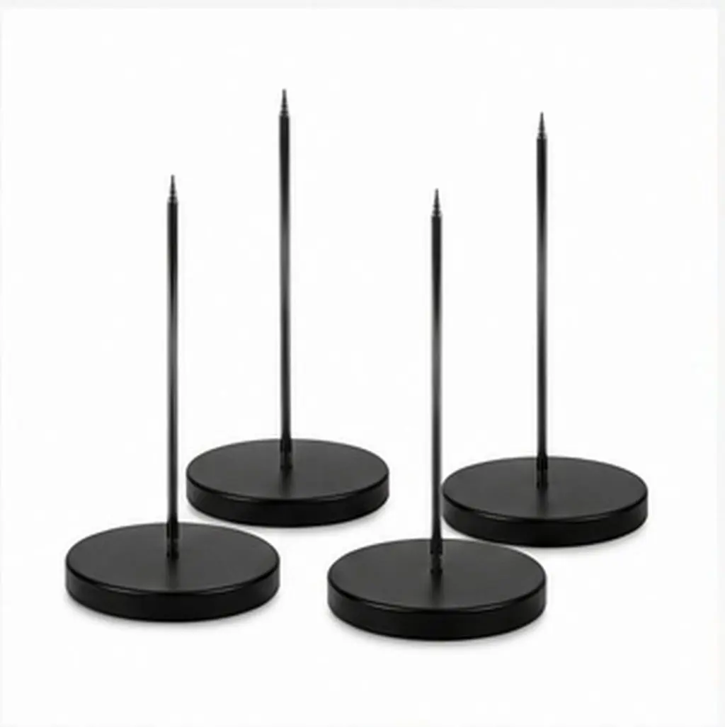1Set Menu Holders Receipt Holder for Office Desktop Detachable Paper Spike Receipt Holder Memo Bill Note Organizer Stable Base