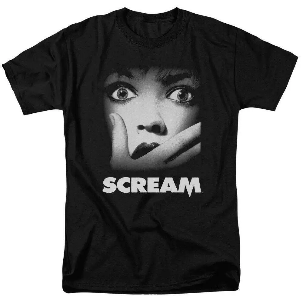 

Scream Poster T Shirt Licensed Horror Movie Retro Classic Scary Tee New Black