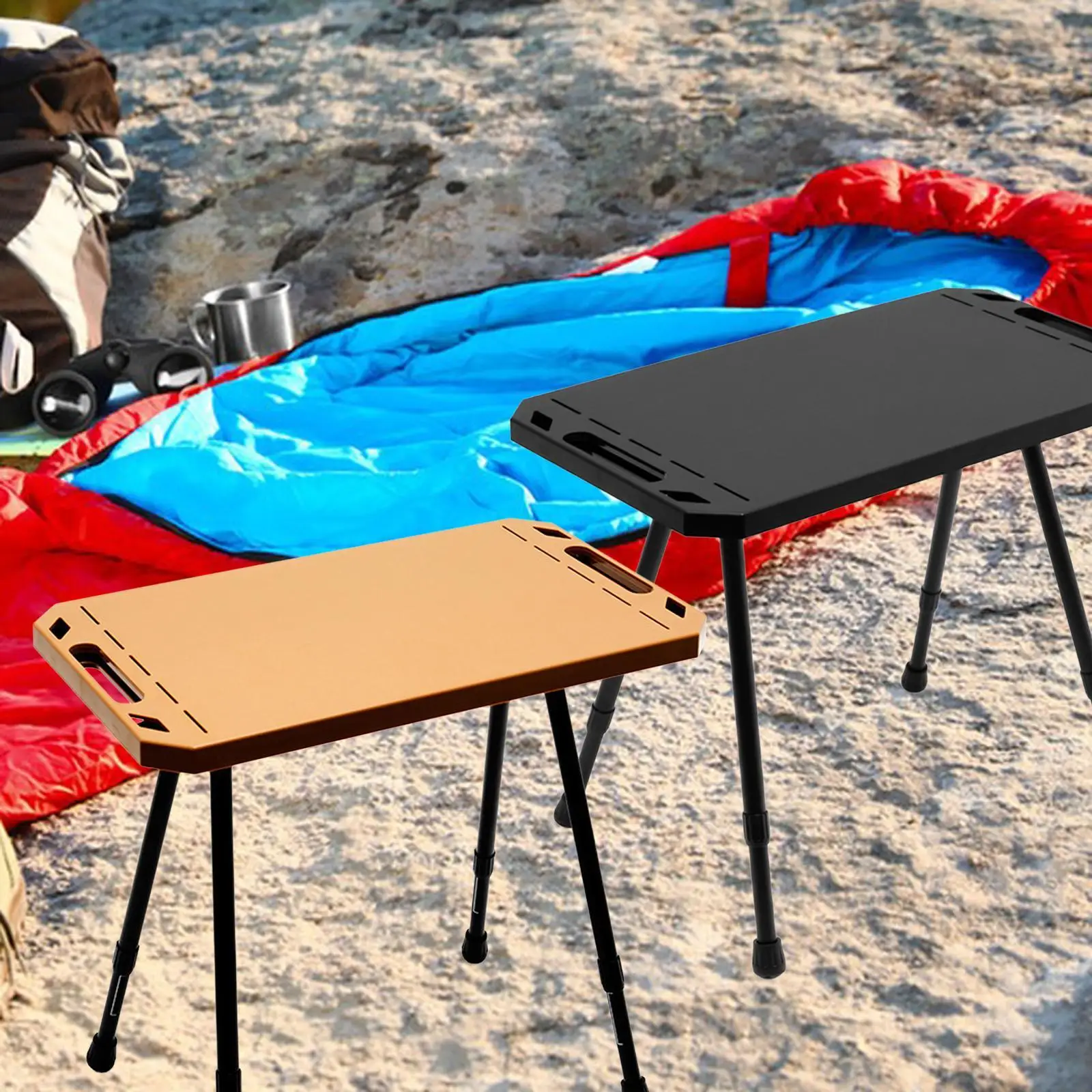 Folding Camping Table Furniture Removable Adjustable Height Picnic Table Outdoor Table for Travel Yard Patio Gardening Picnic