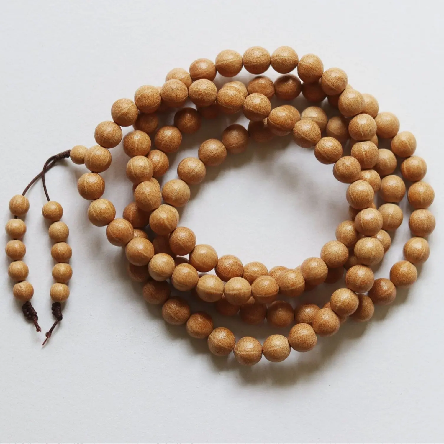 Chinese Style Tiantai Mountain Five Line Bodhi 108 Beads Mala Prayer Bracelet Good Luck Fortune Blessing Meditation High Density