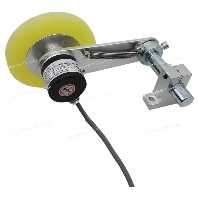 GHW38 Wheel Length Measuring Sensor NPN PNP ABZ 100 200 500 2000PPR Rotary Encoder With Bracket Holder