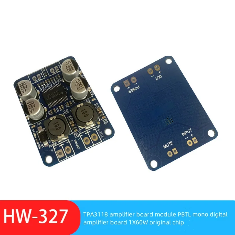 (10 pcs/lot)TPA3118 amplifier board module PBTL mono digital amplifier board 1X60W original chip