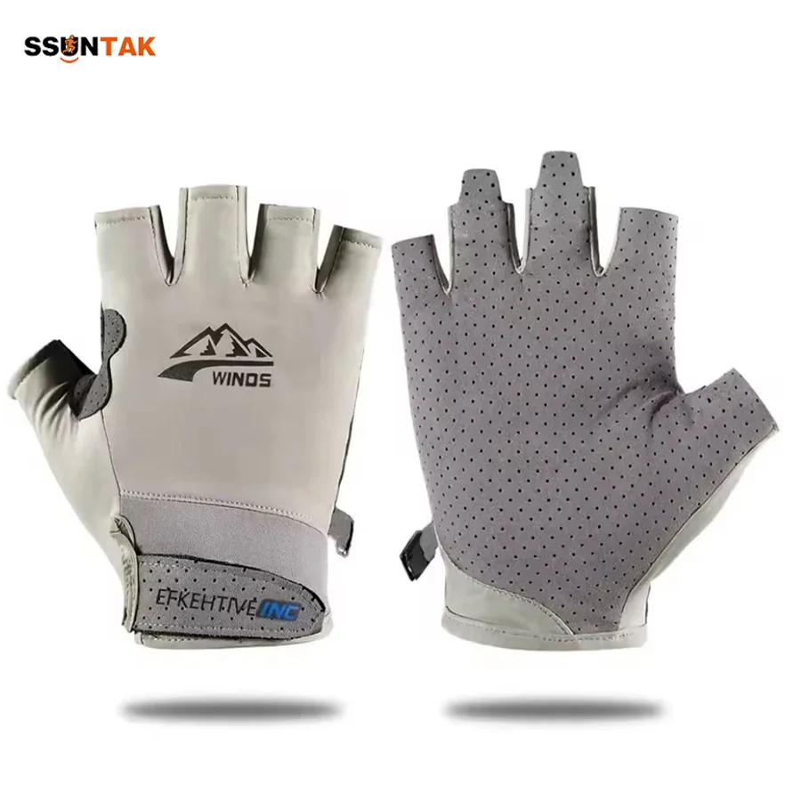

SSUNTAK Half Finger Sports Gloves-UV Protection Breathable Lightweight Workout Glove for Men Women Cycling,Motorcycle,Fitness