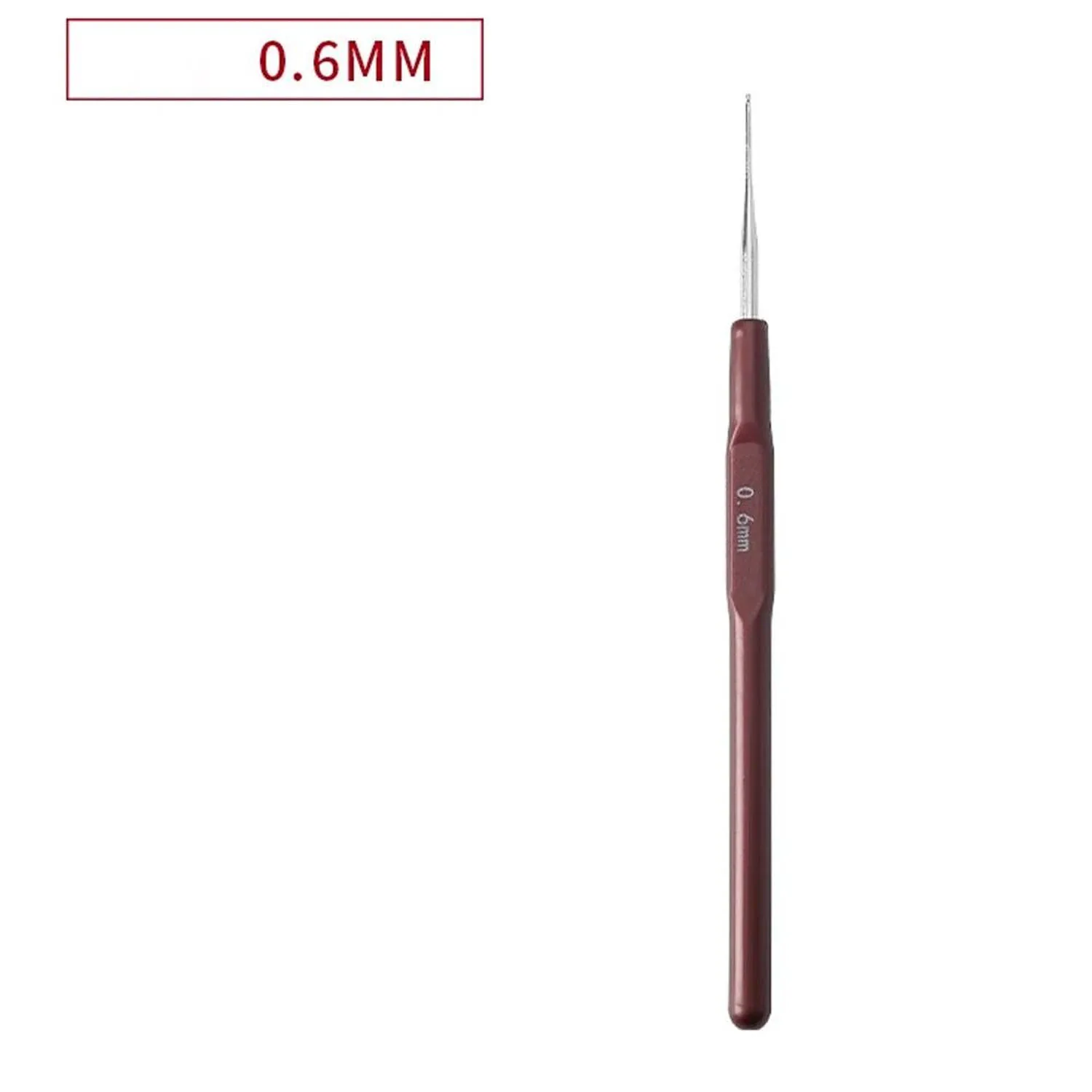 Alileader 4 Teile/los Häkeln Haken 0,5 "0,6" 0,7 "0,8 Mm Micro Haken Nadeln Für Perücke Machen Häkeln locks Zöpfe Weben Nadel Werkzeuge – Detail 8