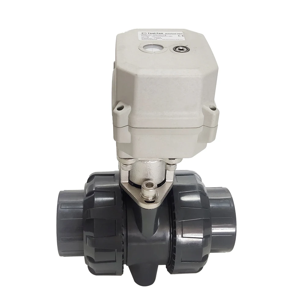 Imagem -05 - Válvula Elétrica Motorizada para Piscina Abastecimento de Água Engrenagens de Metal Upvc Dn40 2-way 11 ce Certified