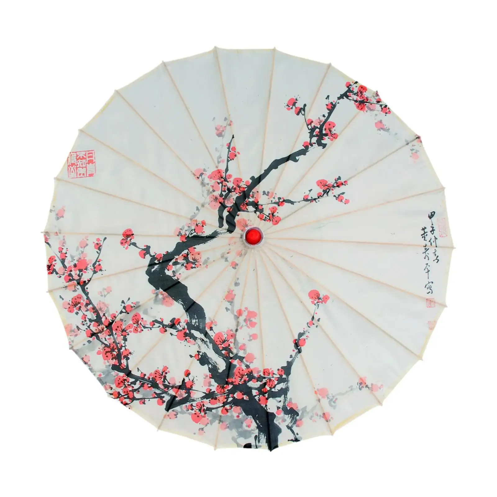 Elegant Silk Chinese Umbrella Handmade Bamboo Frame Women Parasol for Oriental Dance Festival Performance