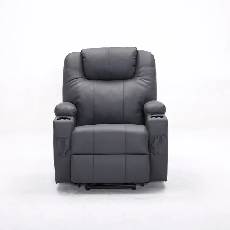 Comfortable Leather Sofa Electric Power Lift Recliner Chair for the Elderly to Help Stand