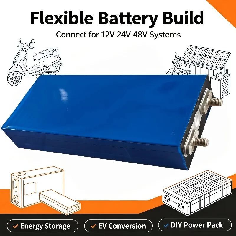 25Ah 3.2V LiFePO4 Deep Cycle Battery Cell 25000mAh For DIY Solar Power UPS Energy Storage