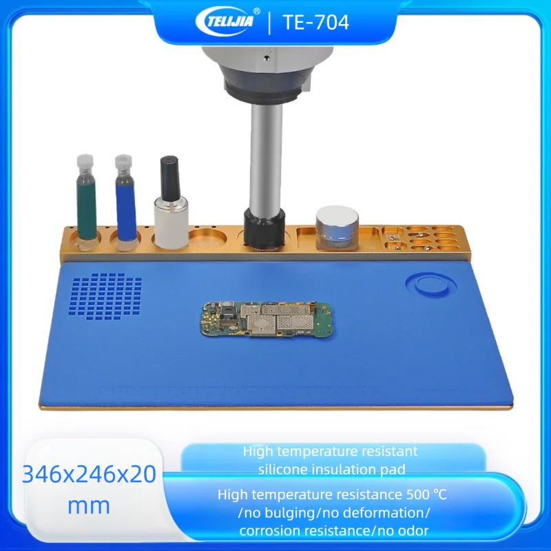 

Microscope Base Platform Precision Electronic High Temperature Resistant Aluminum Alloy Phone Computer Motherboard Repair Pad
