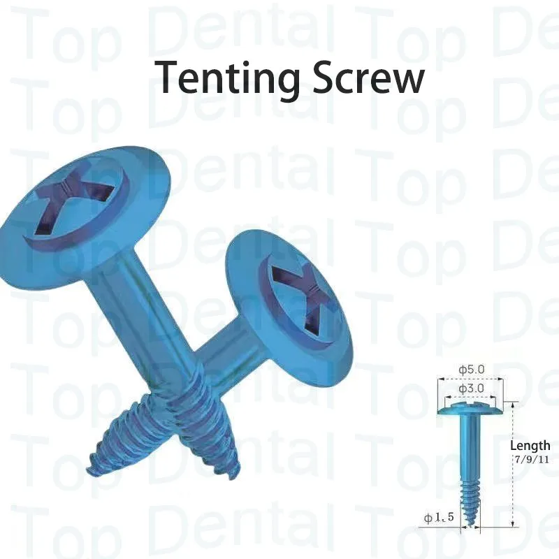 36pcs Tenting Screw Kit Dental GBR Kit Made by Medical Titanium TC4 Screw Half Thread Tenting Screw With Wrench and 4pcs Drills