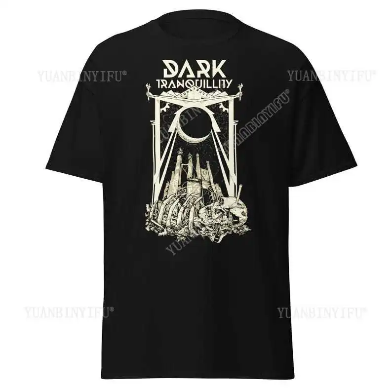 Dark Tranquillity Black Metal Band T-Shirt Vintage Heavy Metal Clothing Gothic Cotton Tee Fashion, Rock Music Fans, Gifts