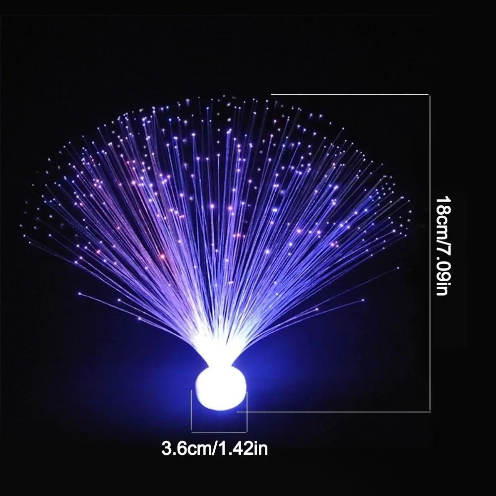Creative Multicolor LED Fiber Optic Light Starry Sky Color-Changing Candle Lamp Atmosphere Lamps Home Decor