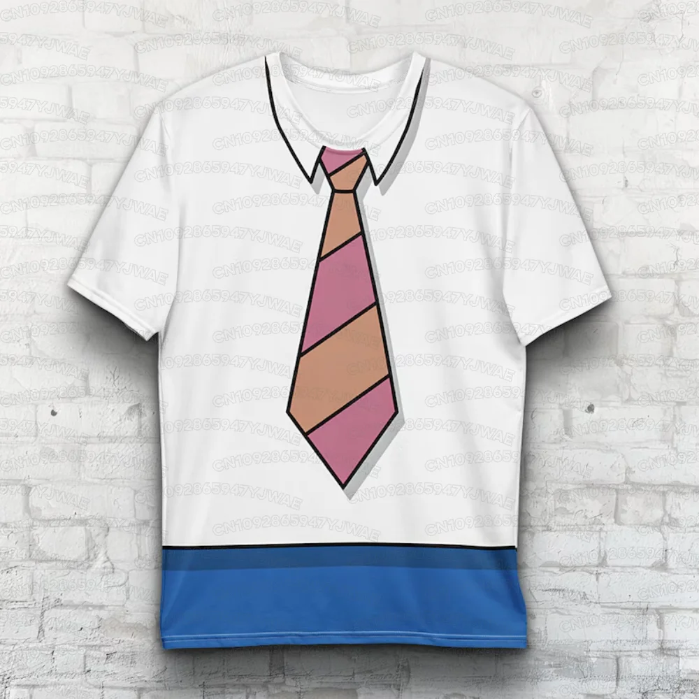 Summer Men's Women's Cosplay T-Shirt The Simpsons Character All Over T-shirt Men Women Short Sleeve Casual T-shirt Tops