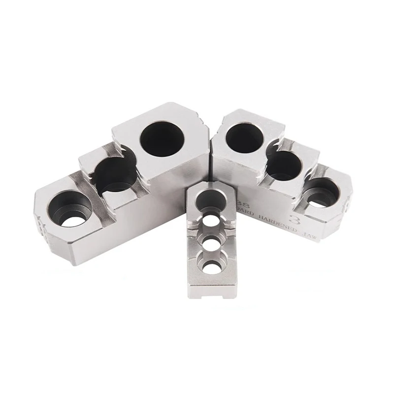 

8-дюймовый пневматический патрон с жесткими губками, стальной 3-кулачковый жесткий патрон для токарного патрона